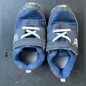 Blue and white boys toddler sneakers ( size 10)